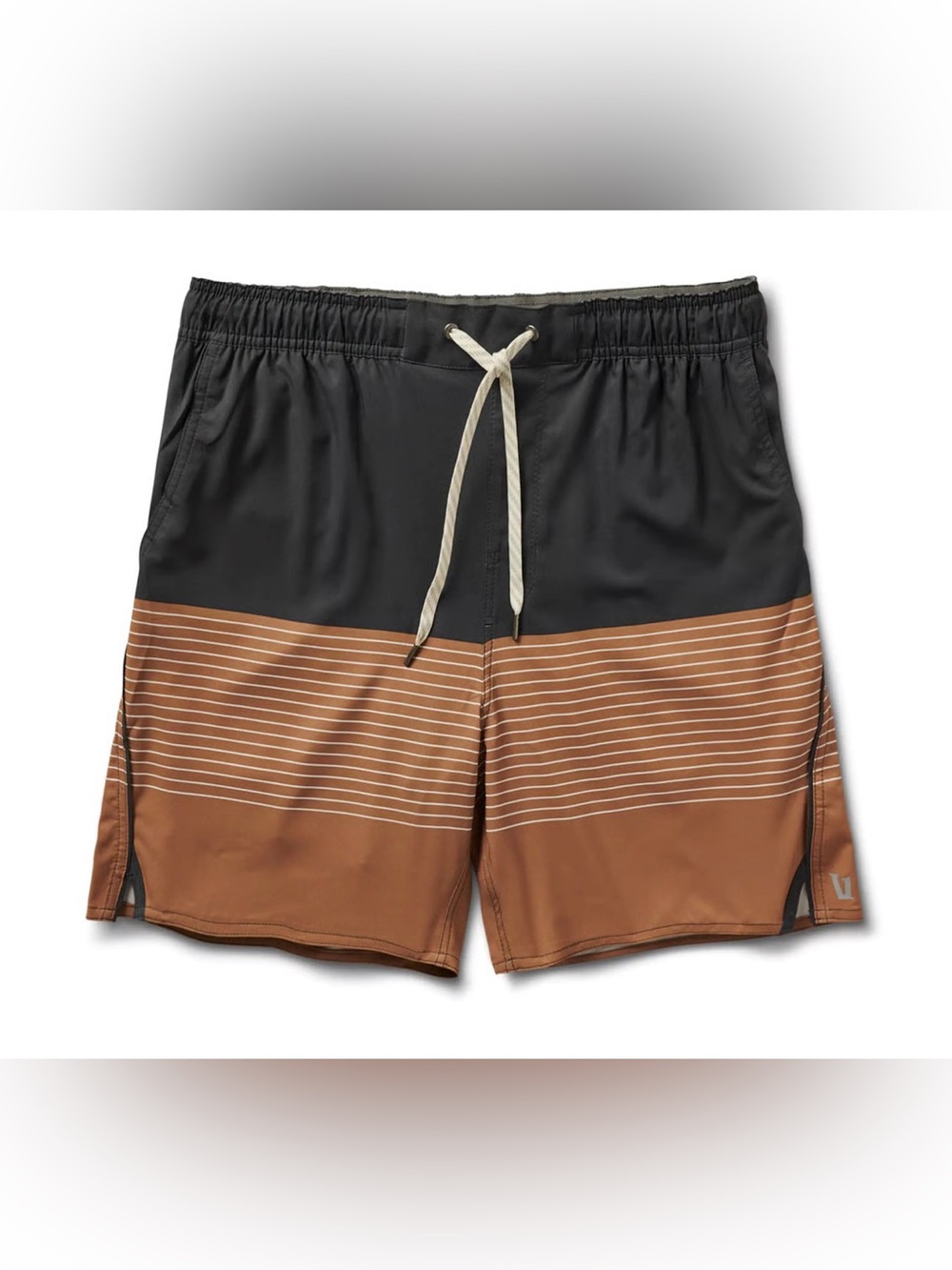 Vuori Trail Short Camel Stripe